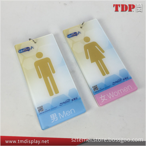 factory wholesale custom acrylic door signage for washroom